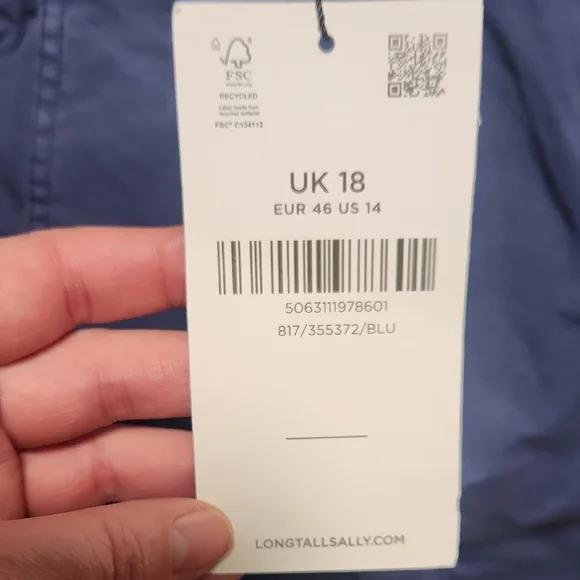 Long Tall Sally Blue Ankle Pants - Picture 1 of 3